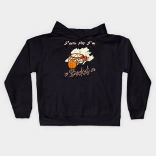 Je Peux pas j'ai Basket Idée Cadeau Drôle Joueur BasketBall Kids Hoodie